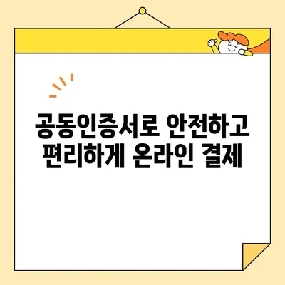 E커머스 필수 요소| 공동인증서란? | 온라인 결제, 보안, 전자서명, 안전거래