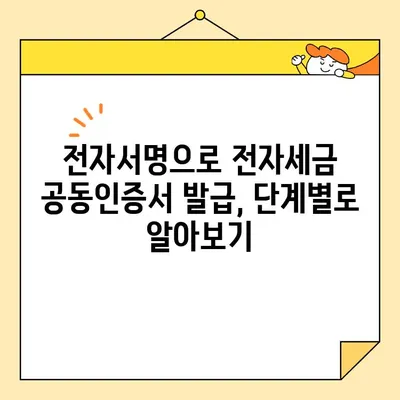 전자서명으로 전자세금용 공동인증서 발급 및 발행하기| 단계별 가이드 | 전자세금, 공동인증서, 전자서명, 발급, 발행