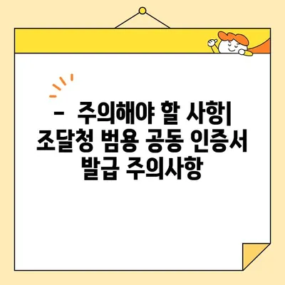 조달청 사업자 범용 공동 인증서, 오늘 당장 발급받는 방법 | 발급절차, 필요서류, 유의사항