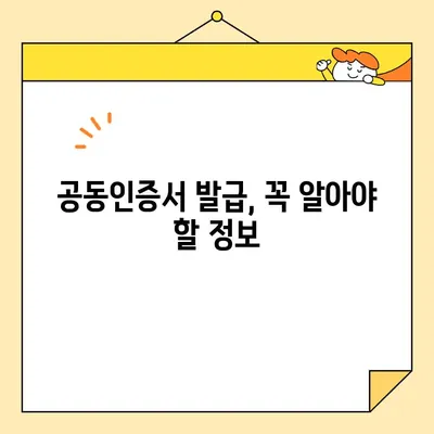 공동인증서 발급, 꼭 필요한 준비물 완벽 정리 | 공동인증서 신청, 발급, 준비, 필요 서류