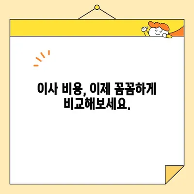 원룸 이사, 비용 걱정 끝! 🏆 저렴하고 믿을 수 있는 이삿짐센터 비교 추천 | 원룸 이사, 이삿짐센터 비용, 이사 비용 비교, 견적, 추천