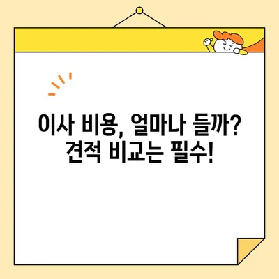 이삿짐센터 비용 견적 비교| 후기 & 맞춤형 견적 확인 가이드 | 이사 비용, 견적 비교, 센터 추천, 후기