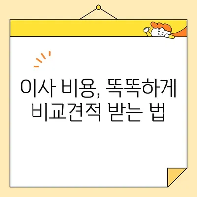 아파트 이삿짐 포장, 비용 비교 가이드| 꼼꼼하게 따져보고 현명하게 선택하세요! | 이삿짐센터, 포장 비용, 비교견적, 꿀팁