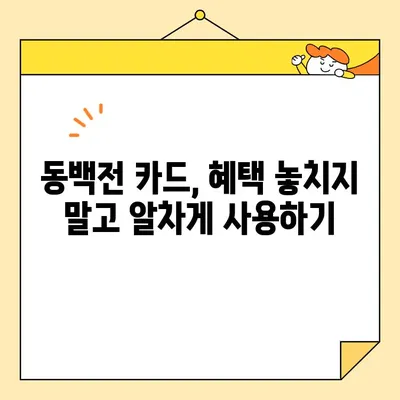 부산 동백전 카드 사용 가이드| 가맹점 찾기부터 꿀팁까지 | 부산, 지역화폐, 할인 혜택