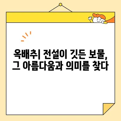국립고궁박물관의 매력| 전설적인 옥배추와 동파육, 그 역사와 예술적 가치를 만나다 | 옥배추, 동파육, 국립고궁박물관, 문화유산, 미술