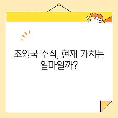 조영국 주식 평가액 및 영구크린 사업 현황 분석| 투자 가치와 성장 전망 | 주식, 투자, 기업 분석, 사업 현황