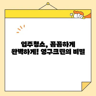 영구크린 입주청소, 완벽한 클리닝의 비밀 | 입주청소, 새집증후군, 청소꿀팁, 깨끗한 새집