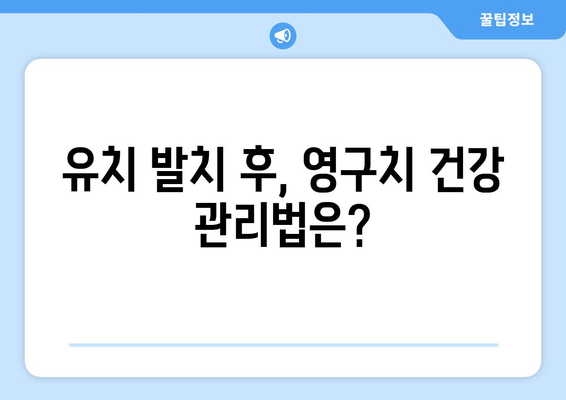 유치 첫니 빠지는 시기와 치과 발치 비용| 궁금증 해결 가이드 | 유치, 영구치, 발치, 비용, 치과