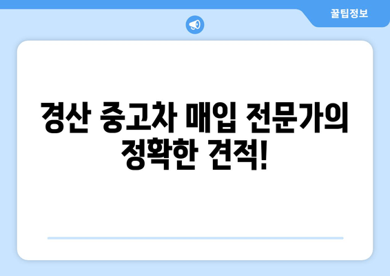 경산 중고차 매입 편리하게! 출장 매입 서비스 이용 가이드 | 중고차 매각, 빠른 현금화, 편리한 서비스