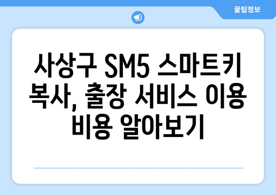 사상구 SM5 스마트키 복사, 출장 서비스점 비용 얼마? | 차키 분실, 긴급 출장, 스마트키 복제