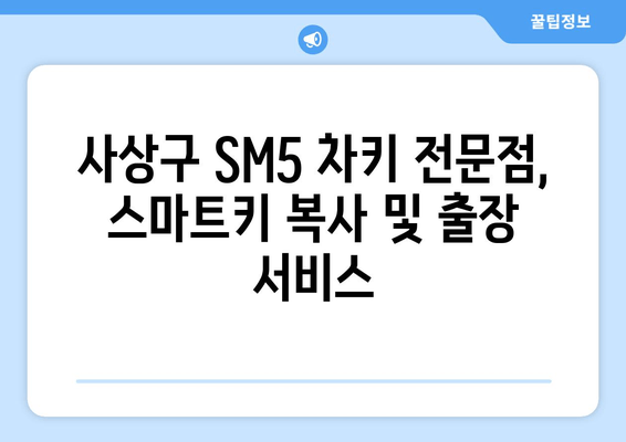 사상구 SM5 스마트키 복사, 출장 서비스점 비용 얼마? | 차키 분실, 긴급 출장, 스마트키 복제