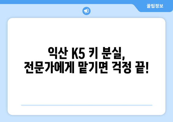 익산 K5 키 분실? 출장 키 제작 전문가의 해결 사례 | 자동차 키 분실, 긴급 출장, 익산