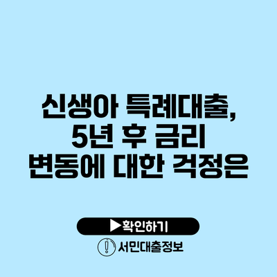 신생아 특례대출, 5년 후 금리 변동에 대한 걱정은?