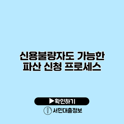 신용불량자도 가능한 파산 신청 프로세스