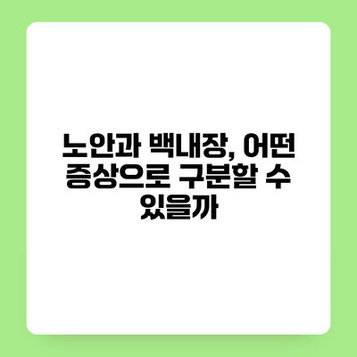 노안과 백내장, 어떤 증상으로 구분할 수 있을까?