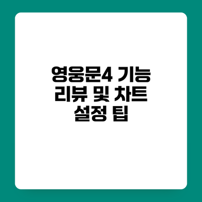 영웅문4 기능 리뷰 및 차트 설정 팁