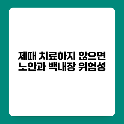 제때 치료하지 않으면? 노안과 백내장 위험성