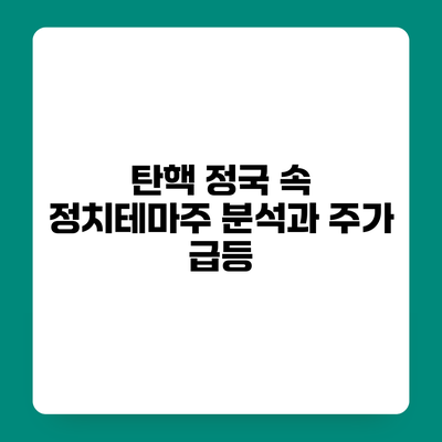 탄핵 정국 속 정치테마주 분석과 주가 급등