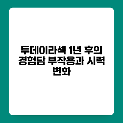 투데이라섹 1년 후의 경험담 부작용과 시력 변화