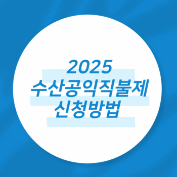 2025 수산공익직불제