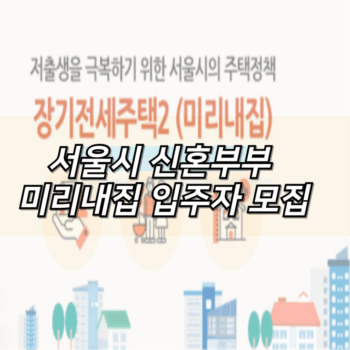 서울시 신혼부부 미리내집
